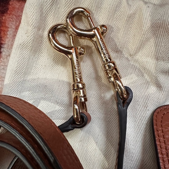 Mulberry Mini Alexa in heavy grain leather bag chestnut - Picture 13 of 16